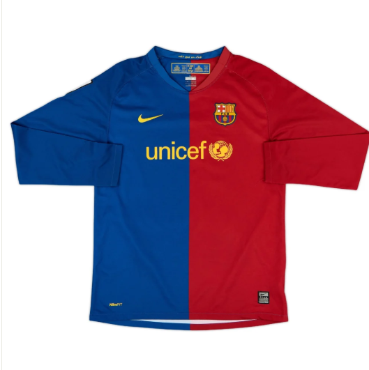 2008-09 FC Barcelona Home Long Sleeve 1:1 Thai Quality